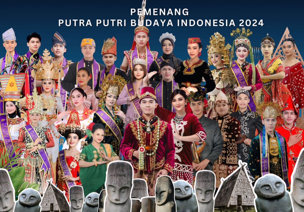 Para finalis Putra Putri Budaya Indonesia 2024 saat sesi pematerian di Palu